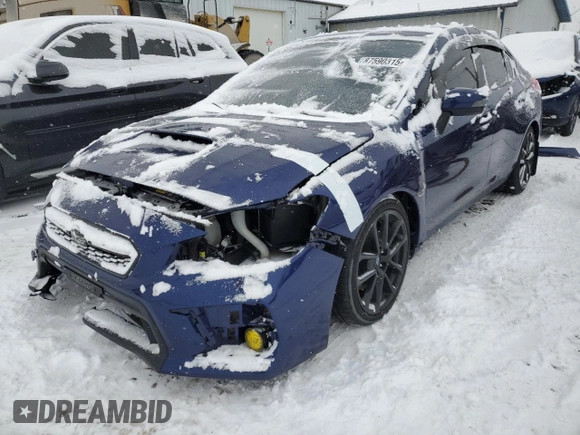2020 Subaru WRX Limited with VIN JF1VA1J63L9814497, listed as a Copart auction lot 87590315 with 57,443 mi miles and Salvage Title. Bid and sale history available at carsss.com. Image 1.