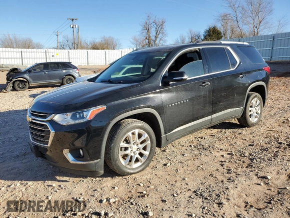 2018 Chevrolet Traverse LT Cloth with VIN 1GNERGKW5JJ232747, listed as a Copart auction lot 89319185 with 123,644 mi miles and Salvage title. Bid and sale history available at DreamBid. Image 1.