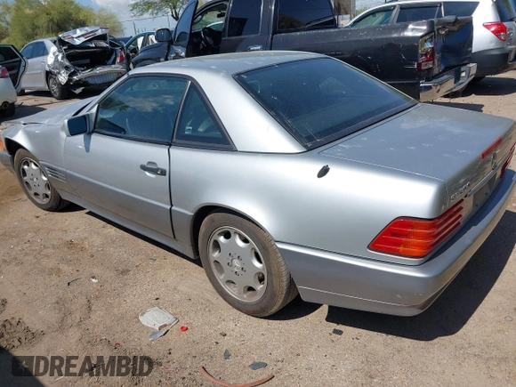 1994 Mercedes-Benz SL 5.0L with VIN WDBFA67E7RF099016, listed as a IAAI auction lot 42408198 with 174,574 mi miles and . Bid and sale history available at DreamBid. Image 3.