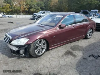 2012 Mercedes-Benz S-Class S 550 with VIN WDDNG7DB8CA430112, listed as a Copart auction lot 77647294 with 151,372 mi miles and Salvage Title. Bid and sale history available at carsss.com. Image 1.