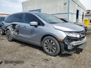 2022 Honda Odyssey EX-L with VIN 5FNRL6H78NB030228, listed as a Copart auction lot 52140365 with 40,607 mi miles and Salvage Title. Bid and sale history available at DreamBid. Image 4.