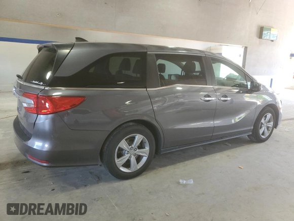 2019 Honda Odyssey EX-L z VIN 5FNRL6H7XKB123313, wystawiony jako Copart lot #56105555 z przebiegiem 50 313 mil mil oraz Szkoda całkowita • Salvage title. Historia ofert i sprzedaży dostępna na DreamBid. Obrazek 3.