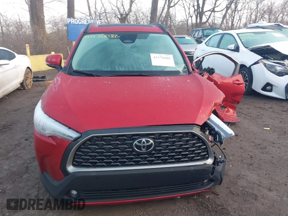 2023 Toyota Corolla Cross XLE with VIN 7MUDAABG0PV075695, listed as a IAAI auction lot 41170086 with 5,789 mi miles and . Bid and sale history available at DreamBid. Image 13.