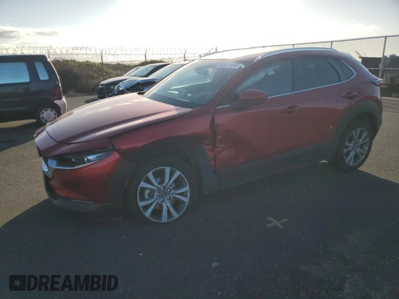 2023 Mazda CX-30 S Carbon Edition z VIN 3MVDMBCM5PM566659, wystawiony jako Copart lot #43979955 z przebiegiem 19 582 mil mil oraz Szkoda całkowita • Salvage title. Historia ofert i sprzedaży dostępna na DreamBid. Obrazek 1.