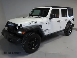 2022 Jeep Wrangler Unlimited Willys Sport with VIN 1C4HJXDN3NW263019, listed as a Copart auction lot 41880705 with 16,231 mi miles and Salvage Title. Bid and sale history available at DreamBid. Image 2.