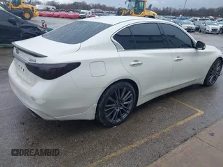 2019 Infiniti Q50 RED SPORT 400 with VIN JN1FV7AP2KM760252, listed as a IAAI auction lot 41729947 with 65,838 mi miles. Bid and sale history available at carsss.com. Image 4.