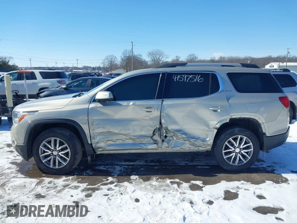 2017 GMC Acadia SLE with VIN 1GKKNLLS4HZ204420, listed as a IAAI auction lot 41597516 with 87,020 mi miles and . Bid and sale history available at DreamBid. Image 13.