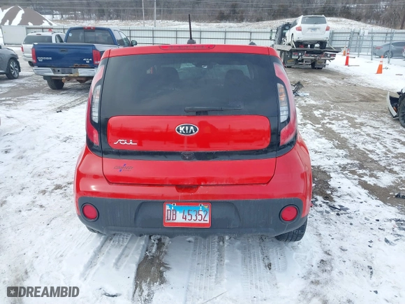 2019 Kia Soul with VIN KNDJN2A25K7007070, listed as a IAAI auction lot 41617181 with 1 mi miles. Bid and sale history available at carsss.com. Image 15.
