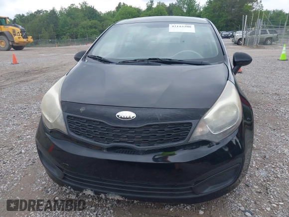 2013 Kia Rio LX with VIN KNADM4A35D6270556, listed as a IAAI auction lot 42115208 with 165,249 mi miles. Bid and sale history available at carsss.com. Image 6.