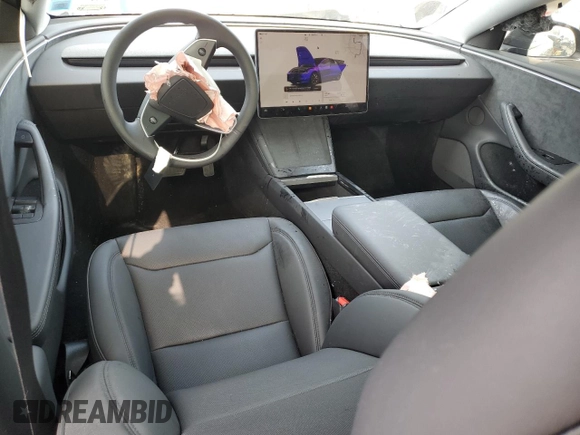 2025 Tesla Model 3 Long Range с VIN 5YJ3E1EB7SF900896, выставлен на аукционе Copart как лот 60446345 с пробегом 5 040 миль миль и Списание • Salvage title. История ставок и продаж доступна на DreamBid. Изображение 8.