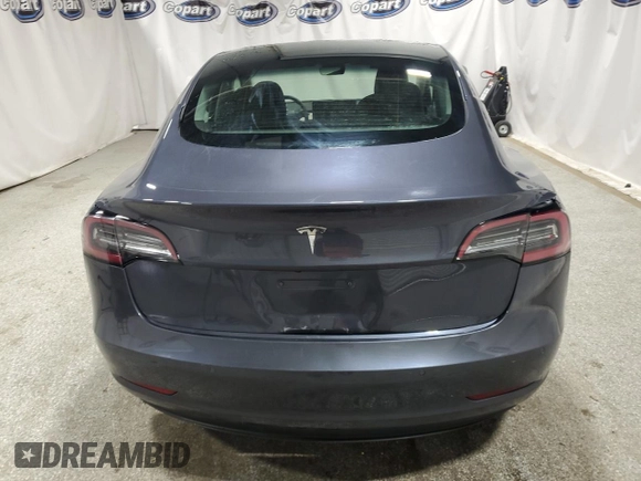 2022 Tesla Model 3 with VIN 5YJ3E1EA8NF287506, listed as a Copart auction lot 55674145 with 106,745 mi miles and Clean Title. Bid and sale history available at DreamBid. Image 6.