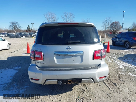 2017 Nissan Armada SV with VIN JN8AY2NC7H9505296, listed as a IAAI auction lot 41040388 with 1 mi miles. Bid and sale history available at carsss.com. Image 15.