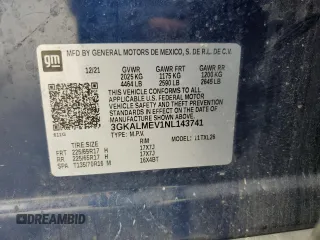 2022 GMC Terrain SLE z VIN 3GKALMEV1NL143741, wystawiony jako Copart lot #63110585 z przebiegiem 94 286 mil mil oraz Szkoda całkowita • Salvage title. Historia ofert i sprzedaży dostępna na DreamBid. Obrazek 13.