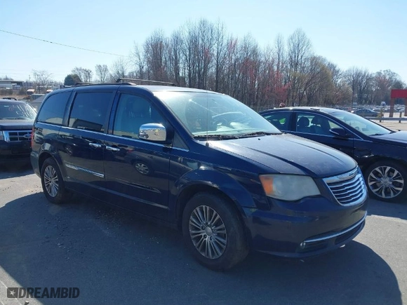 2013 Chrysler Town & Country Touring-L with VIN 2C4RC1CG2DR778180, listed as a IAAI auction lot 41776645 with 197,188 mi miles. Bid and sale history available at carsss.com. Image 1.