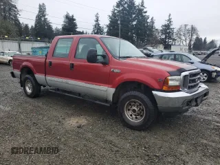 2001 Ford Super Duty F-250 XL with VIN 1FTNW21S41EB76120, listed as a Copart auction lot 84878124 with 227,360 mi miles and Salvage Title. Bid and sale history available at carsss.com. Image 4.