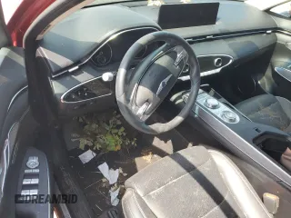 2022 Genesis GV70 2.5T with VIN KMUMADTB1NU067187, listed as a Copart auction lot 58198425 with 19,019 mi miles and Salvage title. Bid and sale history available at DreamBid. Image 8.
