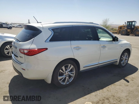 2015 Infiniti QX60 with VIN 5N1AL0MM2FC523564, listed as a Copart auction lot 52846785 with 145,054 mi miles and Clean Title. Bid and sale history available at DreamBid. Image 3.