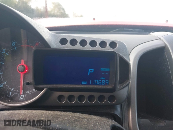 2015 Chevrolet Sonic LTZ with VIN 1G1JE6SB7F4102493, listed as a IAAI auction lot 42809511 with 110,689 mi miles and . Bid and sale history available at DreamBid. Image 7.
