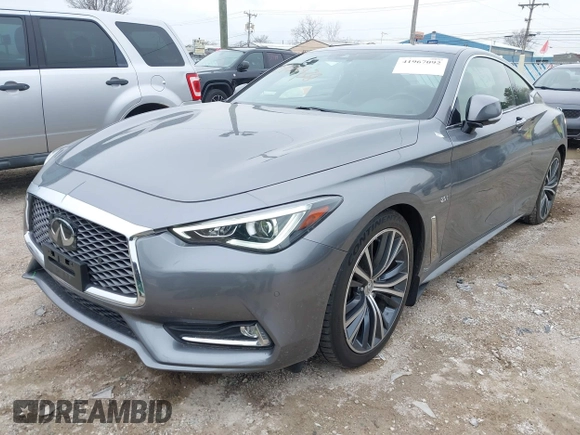 2017 Infiniti Q60 2.0t with VIN JN1CV7EL1HM321126, listed as a IAAI auction lot 41967092 with 72,158 mi miles and . Bid and sale history available at DreamBid. Image 2.