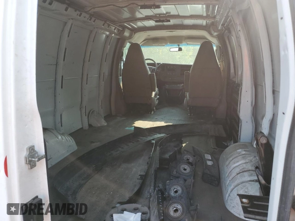 2018 Chevrolet Express Cargo with VIN 1GCWGAFP9J1241003, listed as a Copart auction lot 58662385 with Not provided miles and Salvage title. Bid and sale history available at DreamBid. Image 11.