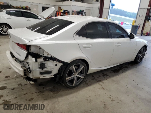 2020 Lexus IS 300 with VIN JTHD81F28L5042656, listed as a Copart auction lot 57876525 with 78,868 mi miles and Salvage title. Bid and sale history available at DreamBid. Image 3.