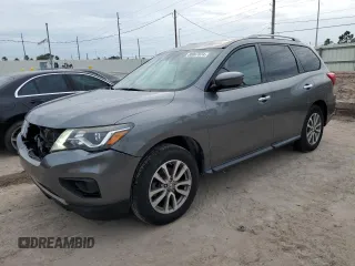 2018 Nissan Pathfinder SL with VIN 5N1DR2MN3JC636447, listed as a Copart auction lot 80067074 with 124,556 mi miles and Non Repairable. Bid and sale history available at carsss.com. Image 1.