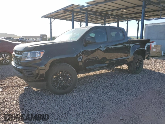 2022 Chevrolet Colorado 2WD Work Truck z VIN 1GCGSBEN9N1262898, wystawiony jako Copart lot #52826775 z przebiegiem 39 580 mil mil oraz Szkoda całkowita • Salvage title. Historia ofert i sprzedaży dostępna na DreamBid. Obrazek 1.