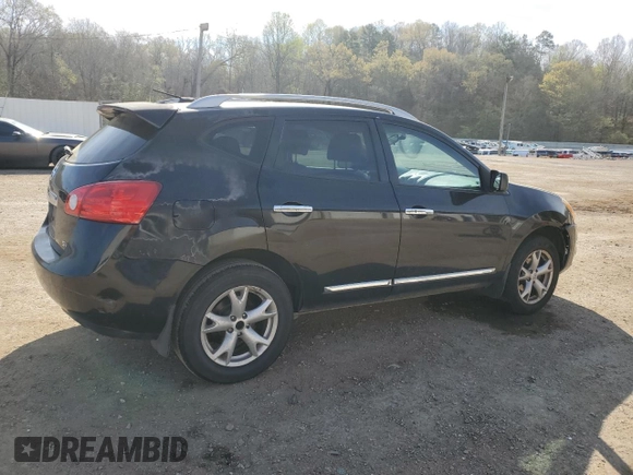 2011 Nissan Rogue SV with VIN JN8AS5MTXBW562167, listed as a Copart auction lot 50415275 with 357,198 mi miles and Salvage Title. Bid and sale history available at carsss.com. Image 3.