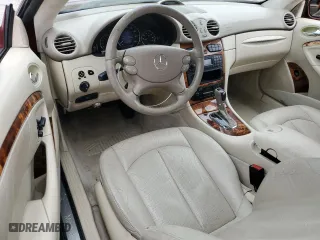 2003 Mercedes-Benz CLK-Class 5.0L with VIN WDBTJ75J83F022638, listed as a Copart auction lot 46781465 with 187,121 mi miles and Salvage Title. Bid and sale history available at carsss.com. Image 8.