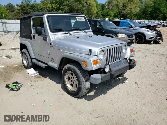 2004 Jeep Wrangler Sport with VIN 1J4FA49S44P788467, listed as a Copart auction lot 55395625 with 187,289 mi miles and Salvage title. Bid and sale history available at DreamBid. Image 13.