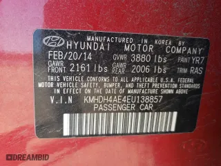 2014 Hyundai Elantra SE with VIN KMHDH4AE4EU138857, listed as a Copart auction lot 53170205 with 151,996 mi miles and Clean Title. Bid and sale history available at carsss.com. Image 12.