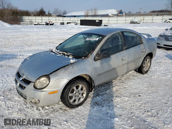 2003 Dodge Neon SXT with VIN 1B3ES56C33D182774, listed as a Copart auction lot 89039415 with 86,597 mi miles and Salvage Title. Bid and sale history available at carsss.com. Image 1.