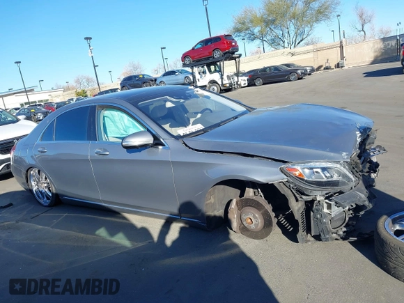 2015 Mercedes-Benz S-Class S 550 with VIN WDDUG8CB6FA185219, listed as a IAAI auction lot 41331211 with 1 mi miles. Bid and sale history available at carsss.com. Image 14.