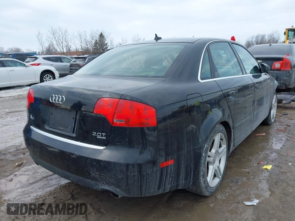 2007 Audi A4 2.0T with VIN WAUDF98E37A025495, listed as a IAAI auction lot 41636086 with 182,248 mi miles. Bid and sale history available at carsss.com. Image 4.