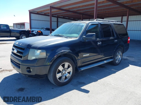 2007 Ford Expedition Limited with VIN 1FMFU19567LA52692, listed as a IAAI auction lot 41823596 with 195,673 mi miles. Bid and sale history available at carsss.com. Image 2.