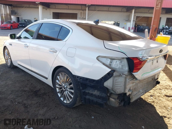 2015 Kia K900 Luxury with VIN KNALW4D45F6017623, listed as a IAAI auction lot 42451838 with 96,225 mi miles and . Bid and sale history available at DreamBid. Image 3.
