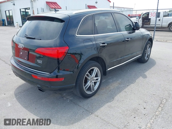 2016 Audi Q5 Premium Plus with VIN WA1L2AFP6GA027221, listed as a IAAI auction lot 42052002 with 90,813 mi miles. Bid and sale history available at carsss.com. Image 4.