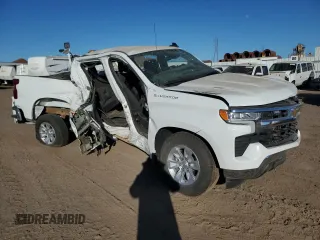 2024 Chevrolet Silverado 1500 LT with VIN 1GCPACED2RZ170782, listed as a Copart auction lot 87597725 with Not Provided miles and Salvage Title. Bid and sale history available at DreamBid. Image 4.