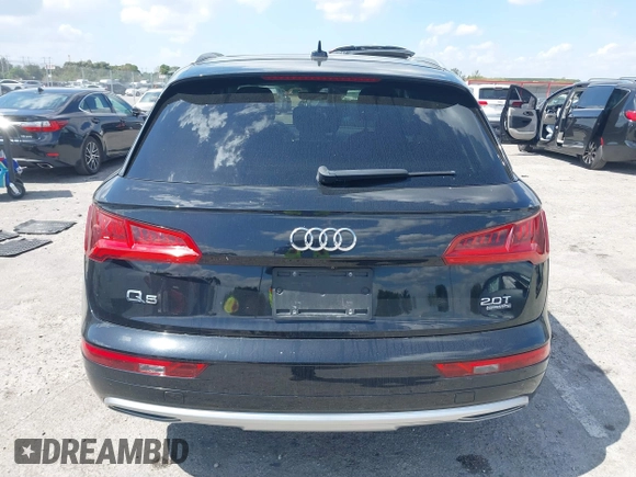 2018 Audi Q5 Premium with VIN WA1ANAFY6J2087928, listed as a IAAI auction lot 41695184 with 65,588 mi miles. Bid and sale history available at carsss.com. Image 16.