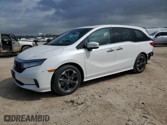 2024 Honda Odyssey Elite with VIN 5FNRL6H98RB021987, listed as a Copart auction lot 47383245 with 17,806 mi miles and Salvage Title. Bid and sale history available at carsss.com. Image 1.