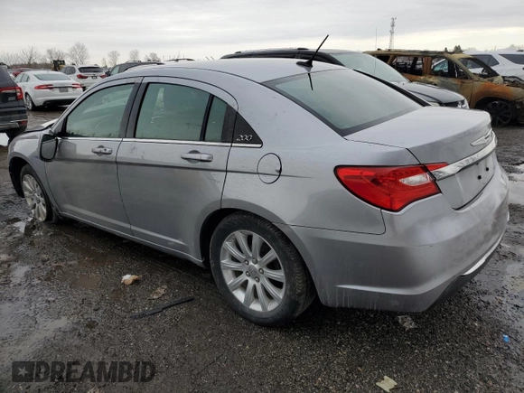 2013 Chrysler 200 LX with VIN 1C3CCBAB8DN651115, listed as a Copart auction lot 46977655 with 124,600 mi miles and Salvage Title. Bid and sale history available at carsss.com. Image 2.