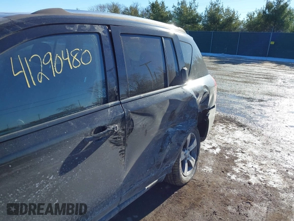 2017 Jeep Compass Latitude with VIN 1C4NJDEB5HD165566, listed as a IAAI auction lot 41290480 with 107,267 mi miles and . Bid and sale history available at DreamBid. Image 6.