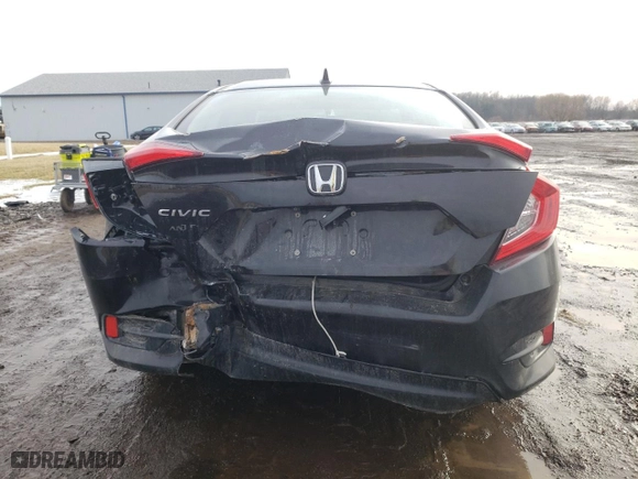 2018 Honda Civic Sedan EX with VIN 2HGFC2F73JH591280, listed as a Copart auction lot 45694855 with 80,610 mi miles and Salvage Title. Bid and sale history available at carsss.com. Image 6.