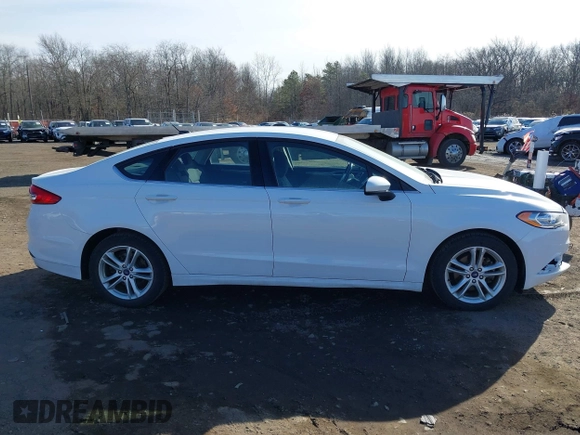 2018 Ford Fusion SE with VIN 3FA6P0HD9JR258618, listed as a IAAI auction lot 41508564 with 54,651 mi miles. Bid and sale history available at carsss.com. Image 13.