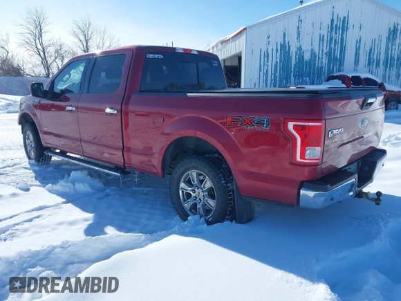 2016 Ford F-150 XLT with VIN 1FTFW1EG1GKD16719, listed as a IAAI auction lot 41494417 with 124,063 mi miles. Bid and sale history available at carsss.com. Image 3.