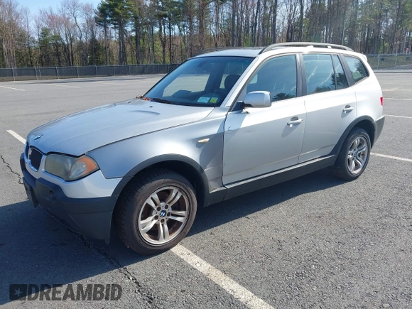 2004 BMW X3 3.0i with VIN WBXPA934X4WC32483, listed as a IAAI auction lot 42108041 with 175,299 mi miles. Bid and sale history available at carsss.com. Image 2.