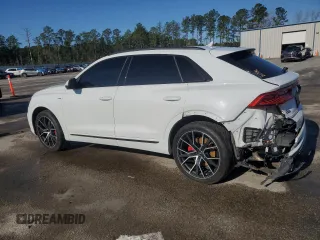 2019 Audi Q8 Prestige with VIN WA1FVAF13KD047532, listed as a Copart auction lot 48422995 with 0 mi miles and Salvage Title. Bid and sale history available at carsss.com. Image 2.