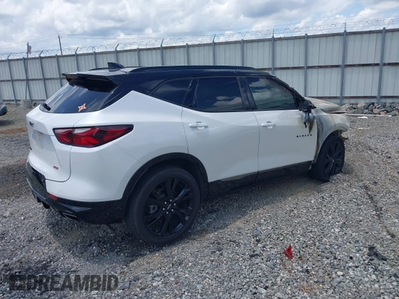 2022 Chevrolet Blazer RS with VIN 3GNKBERS3NS180084, listed as a IAAI auction lot 42370510 with Not provided miles and . Bid and sale history available at DreamBid. Image 4.