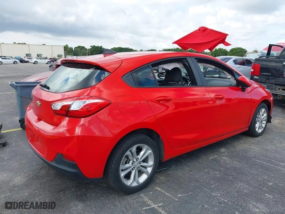 2019 Chevrolet Cruze LS with VIN 3G1BC6SMXKS596239, listed as a IAAI auction lot 40127703 with 49,701 mi miles. Bid and sale history available at carsss.com. Image 4.