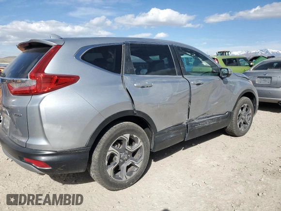 2018 Honda CR-V EX-L with VIN 7FARW2H8XJE099851, listed as a Copart auction lot 48423805 with 54,614 mi miles and Salvage Title. Bid and sale history available at carsss.com. Image 3.